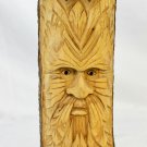 Tree Spirit Green Man Mask Rustic wall art sculpture hand carved Wood 12" Tree Spirit Green Man Mask Rustic wall art sculpture hand carved Wood 12"