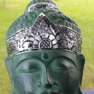 Peaceful Buddha Mask Wall art Hand Carved wood Asian Balinese Home Decor