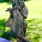 Vintage Krishna Bronze Statue lost wax cast Sculpture Handmade Balinese Art