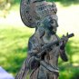 Vintage Krishna Bronze Statue lost wax cast Sculpture Handmade Balinese Art
