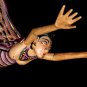 Flying Dewi Sri Goddess Mobile Crib Guardian Carved Wood Bali art Purple 21