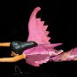 Flying Dewi Sri Goddess Mobile Crib Guardian Carved Wood Bali art Purple 21