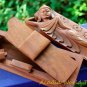 Reclining Buddha Secret Puzzle Box Trinket stash hand carved wood Balinese art