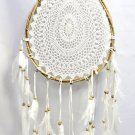 Dreamcatcher Teardrop Mandala Crochet & Bamboo boho decor Handmade Bali Art