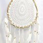 Dreamcatcher Teardrop Mandala Crochet & Bamboo boho decor Handmade Bali Art