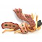 Winged Flying Dewi Sri Mobile Moon & Star Goddess carved wood Bali Art Purple