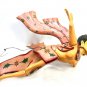 Winged Flying Dewi Sri Mobile Moon & Star Goddess carved wood Bali Art Purple