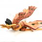 Winged Flying Dewi Sri Mobile Moon & Star Goddess carved wood Bali Art Purple