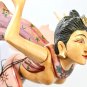 Winged Flying Dewi Sri Mobile Moon & Star Goddess carved wood Bali Art Purple