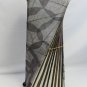 Table Lamp Natural Cocoa Leaf & Bamboo Helix Lantern Handcrafted Bali Art