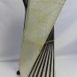 Table Lamp Natural Cocoa Leaf & Bamboo Helix Lantern Handcrafted Bali Art