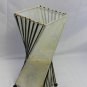 Table Lamp Natural Cocoa Leaf & Bamboo Helix Lantern Handcrafted Bali Art