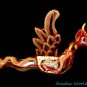 Bali Winged Flying Dragon Naga Demon Chaser Mobile Balinese folk Art 12" Red