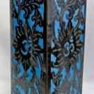 Bohemian Table Lamp Moroccan style Om Punched metal lantern Boho Home Decor ॐ