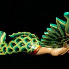 Bali Winged Flying Mermaid Mobile Spiritchaser Carved wood Balinese art 15"