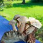 Bali Forest Mushrooms Statue Hand Carved Parasite Wood Balinese Art Sculpture