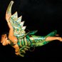 Flying Dewi Sri Goddess Demon Chaser Mobile Winged Carved Wood Bali art green 8"