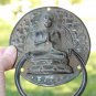 Buddha Meditating Door Knocker Handle knob Cast Bronze Namaskara Balinsese Art