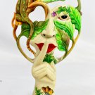 Balinese Silence Goddess Dream Mask Wood Carving Bali Wall hanging Decor Art