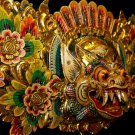 Balinese Boma Barong Singa Mask Wall Hanging Relief Panel wood carving Bali art