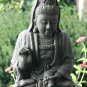Guanyin Kwan Yin Buddhist Goddess Garden Statue Hand Cast lava stone Bali Art