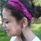 Batik Fabric Headband Bandanna Bandeau Kerchief head wrap Boho Bali lot 5