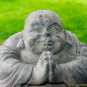 Lucky Blessing Buddha Garden Statue handmade cast lava stone Bali Yard Art