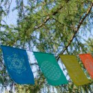 Sacred Geometry Rainbow Prayer Flag Bunting Banner Bali Boho Garden Wall Art