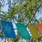 Sacred Geometry Rainbow Prayer Flag Bunting Banner Bali Boho Garden Wall Art