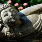 Resting Buddha Garden Statue cast stone Handmade Sculpture Bali yard art