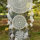Crochet Dream Catcher Triple Mandala Boho Hippy Tribal Wall hanging Art Decor