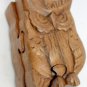 Wise Owl Box Secret Puzzle Trinket Box stash box Hand Carved Wood Bali Art