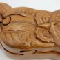 Wise Owl Box Secret Puzzle Trinket Box stash box Hand Carved Wood Bali Art