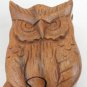 Wise Owl Box Secret Puzzle Trinket Box stash box Hand Carved Wood Bali Art