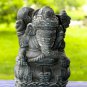 Ganesh Garden Statue Elephant Remover Obstacles Cast Lava stone Bali Yard art