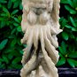 Octopus sculpture cephalopod Marine life Statue Balinese art wood carving