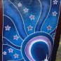 Celestial Sun Moon Star Planet Prayer Flag wall hanging String Bali Batik art