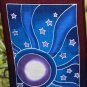 Celestial Sun Moon Star Planet Prayer Flag wall hanging String Bali Batik art