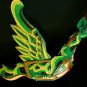 Balinese Winged Dragon Mobile Demon Chaser spiritchaser Bali folk Art 21" Green