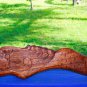 Mermaid swimming wall art sculpture Panel hand carved wood beach cottage Decor
