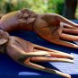 Buddha Mudra Hands Statue Pair Hand Carved Wood Sculpture Bali Art