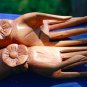 Buddha Mudra Hands Statue Pair Hand Carved Wood Sculpture Bali Art