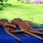 Buddha Mudra Hands Statue Pair Hand Carved Wood Sculpture Bali Art