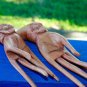 Buddha Mudra Hands Statue Pair Hand Carved Wood Sculpture Bali Art
