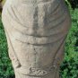 Standing Buddha Garden Statue on Lotus base handcrafted cast lava stone Bali art