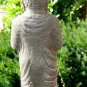Standing Buddha Garden Statue Lotus Candle holder cast lava stone Bali art