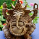 Ganesha statue Elephant Remover Obstacles Balinese Art carved wood sculpture