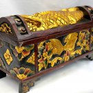 Balinese DOWRY Wedding Offering BOX Chest Hand Carved Painted Wood Bali Art