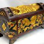 Balinese DOWRY Wedding Offering BOX Chest Hand Carved Painted Wood Bali Art