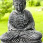 Serenity Buddha Garden Statue Handmade cast lava stone Bali Yard Art
